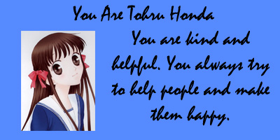 Which Fruits Basket  Character Are You?