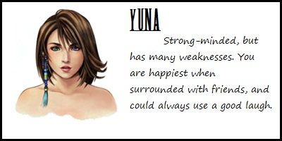Which FFX Protagonist Are You?