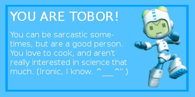 Which MySims Character Are You? result: tobor