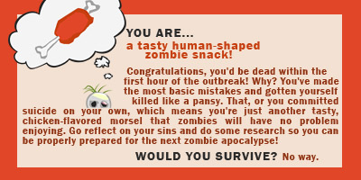 Would YOU Survive A Zombie Apocalypse?