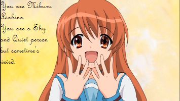 What Suzumiya Character Are You?