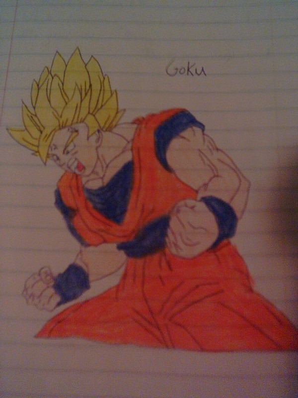 Goku Powering Up
