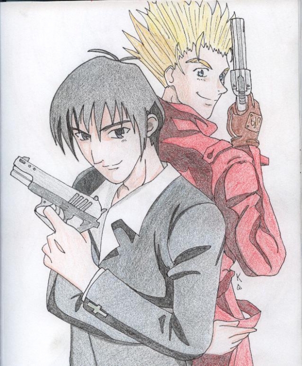 Vash and Wolfwood