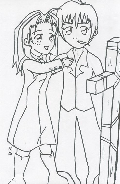 Chibi Milly and Wolfwood