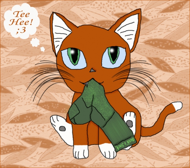 MewMew Stealing Socks