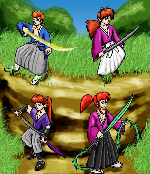 Crimson-haired Samurai