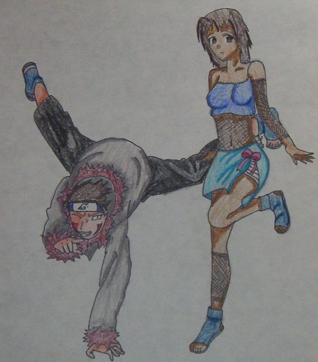 Ninja Girl And Kiba
