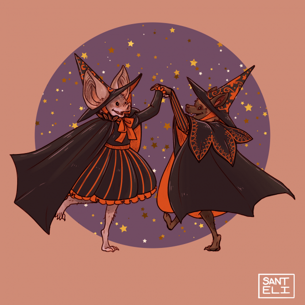 Artober Witch Bats