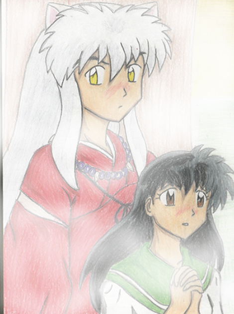 Inuyasha And Kagome In Mist