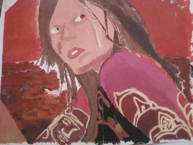 Random unfinished painting