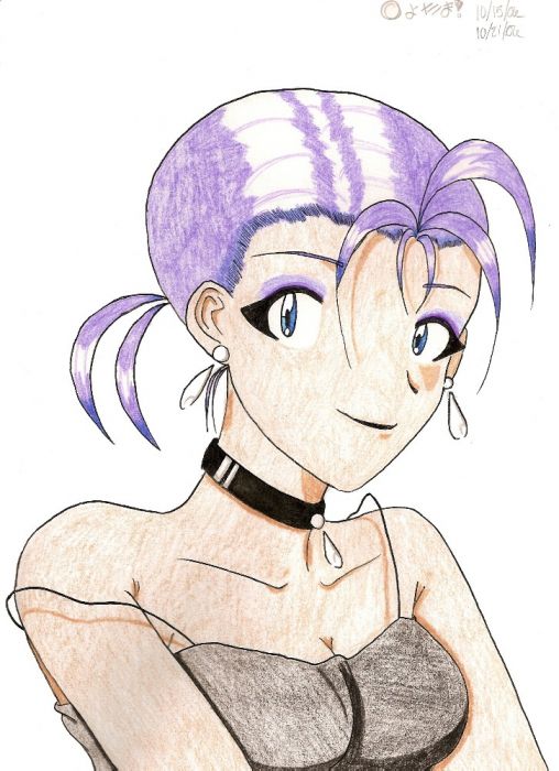 Pretty Anime Girl Colored