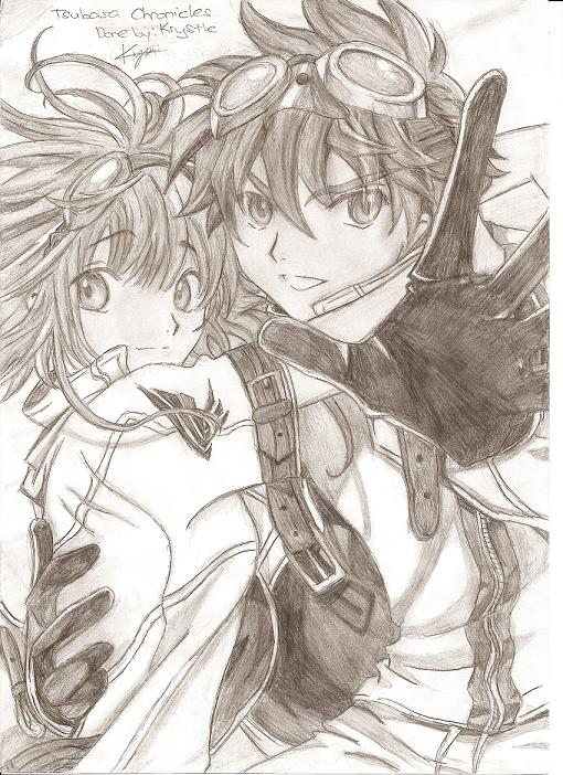 Shaoran and Sakura (shaded)