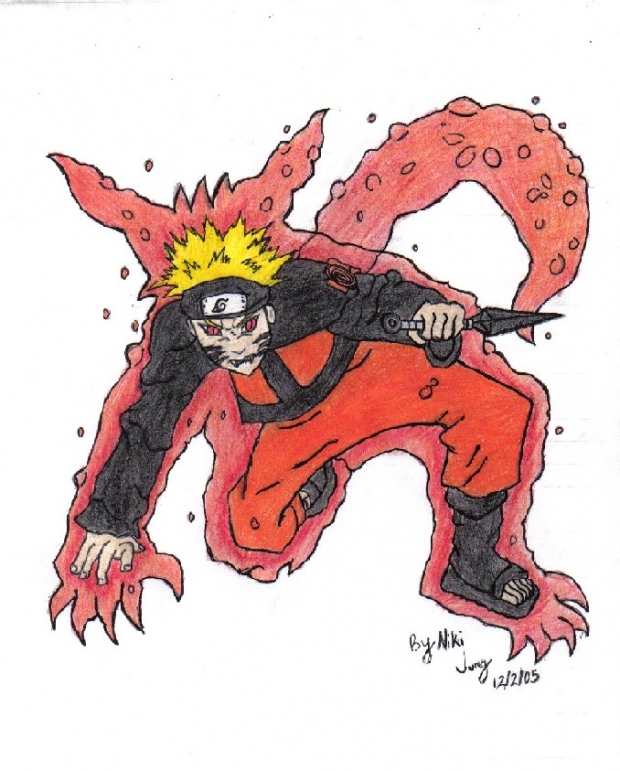 Naruto In His Demon Fox Form