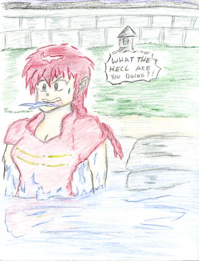 Girl Ranma Takes A Dive