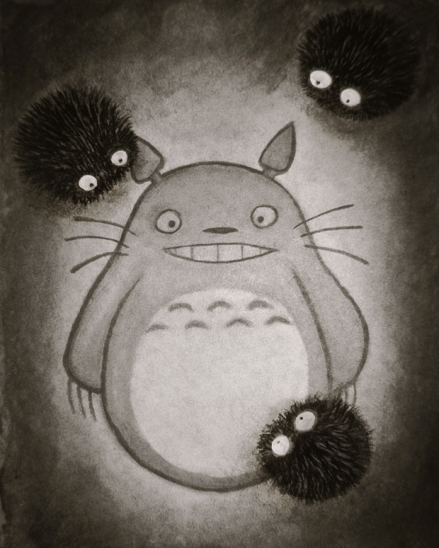 Soot-drawn Totoro!