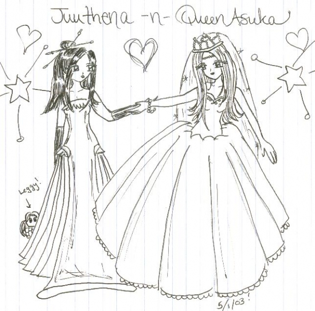 Juuthena and Queen Asuka
