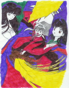 Inuyasha, Kagome, and Kikyo
