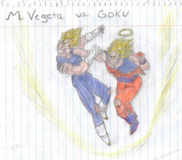 Majin Vegeta V.s. Goku