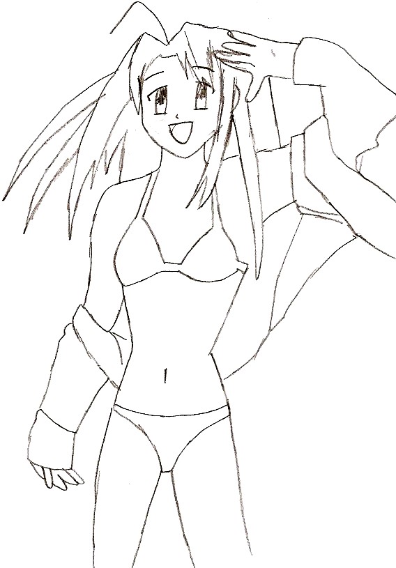 Rough Sketch Of Bikinied Naru