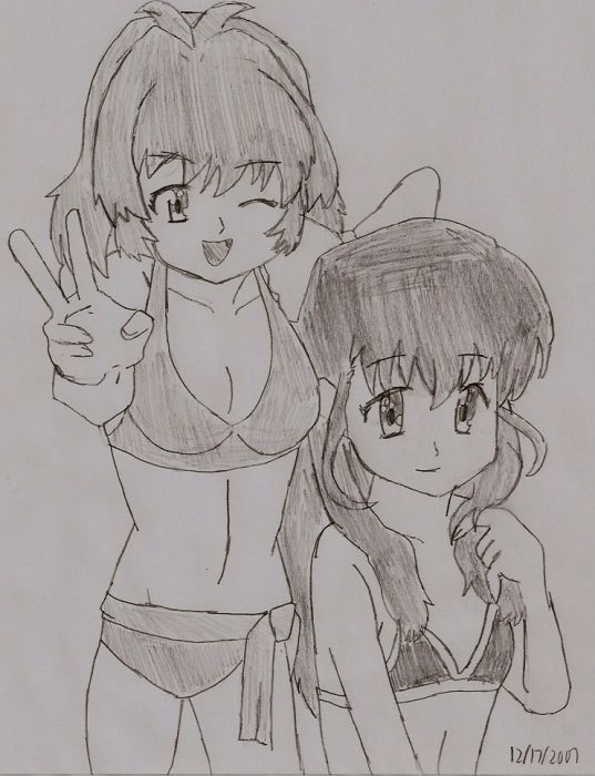 Miina And Karen In Bikinis