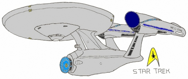 Star Trek (2009): NCC-1701 (colored)