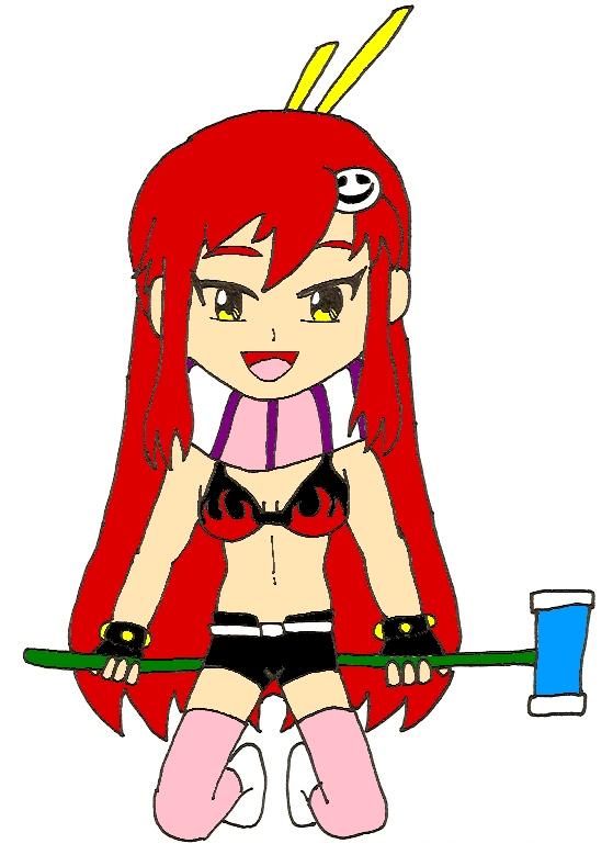Super-Deformed Yoko Littner (colored)