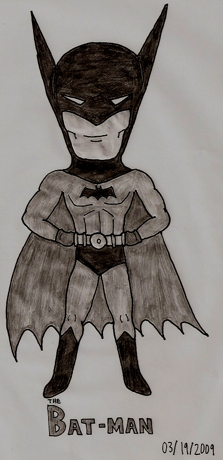 Golden Age Bat-Man (B&W)