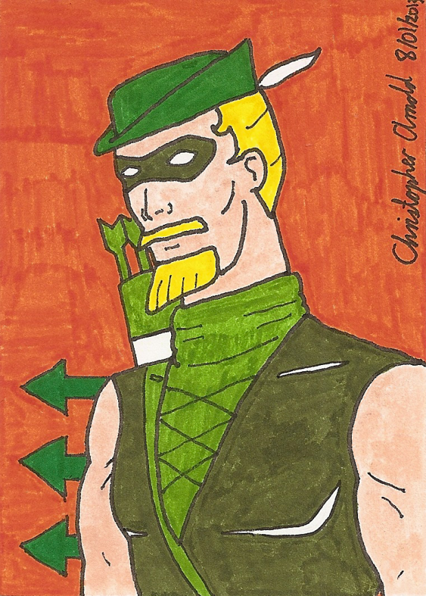 Green Arrow 1969 Sketch Card