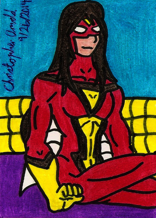 Spider-Woman I Sketch Card