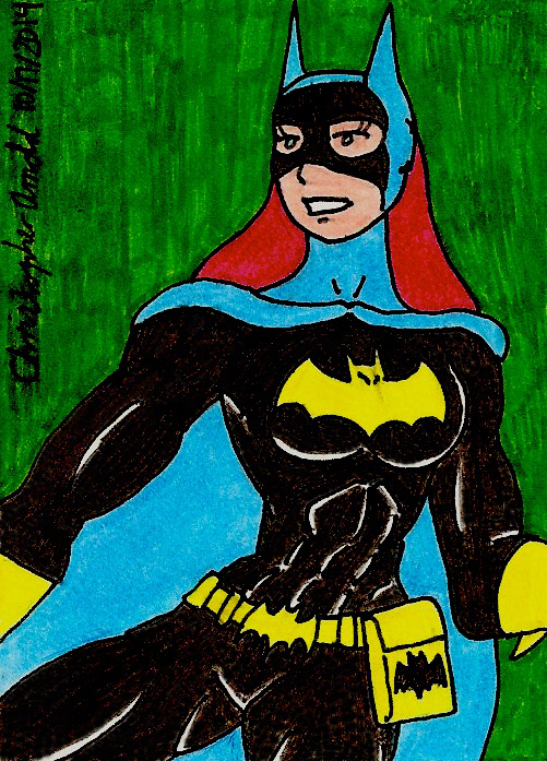Batgirl 1966 Sketch Card
