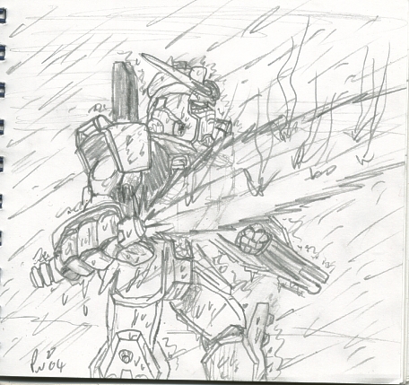 RX-79 In The Rain...