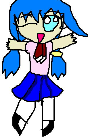 Chibi Schoolgirl Mew Blueberry