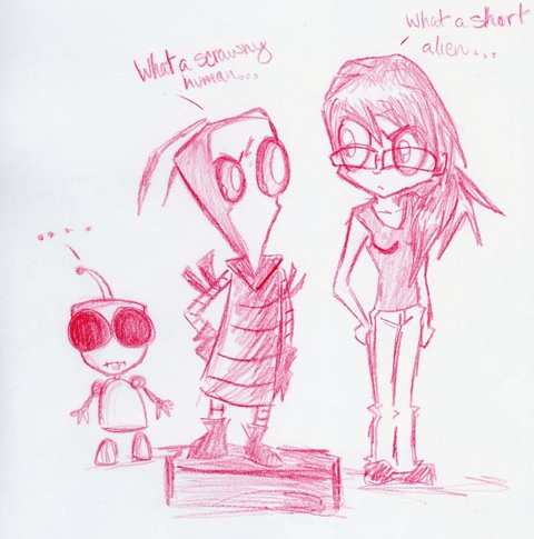 A Short Alien And A Scrawny Human