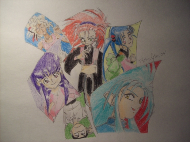 Tenchi and the gang