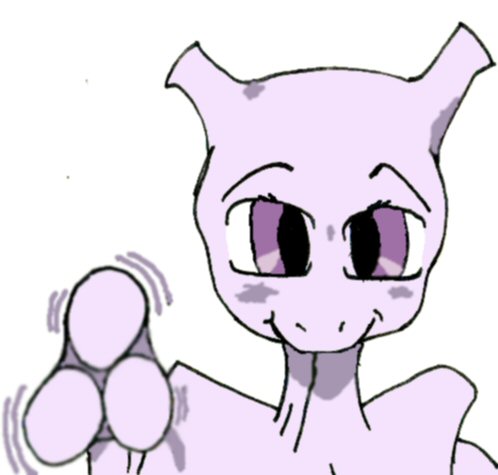 My Chibi Mewtwo - Colored