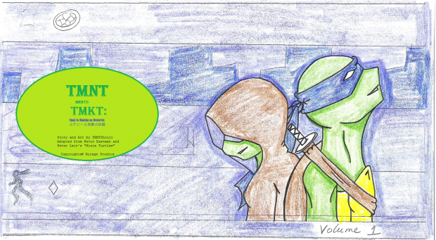 Original TMNT Manga Cover (Vol.1) Before