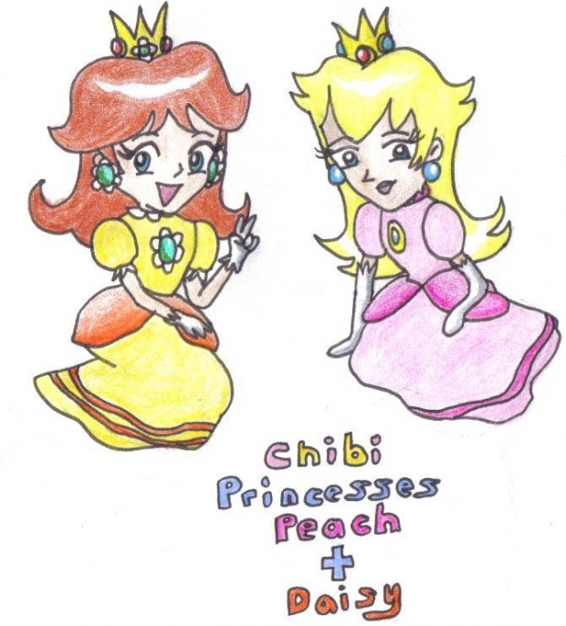 Chibi Peach And Daisy