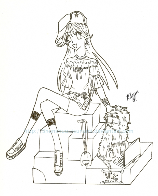 Shojo Beat Girl- Line Art