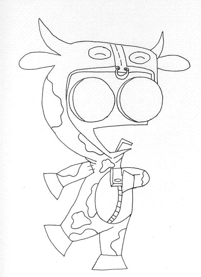 Gir In A Cow Costume
