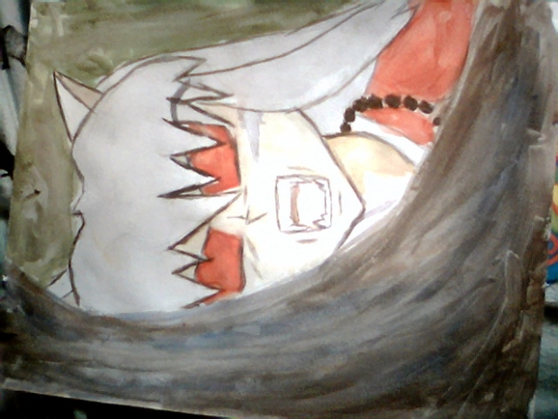 My Paint Of Inuyasha As A Demon!eek