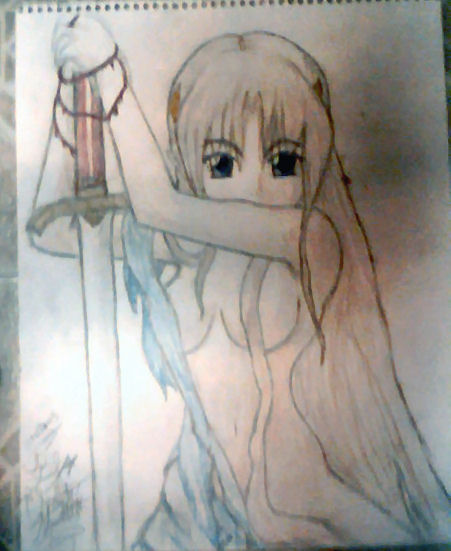 Naked Girl Wit A Sword Woo