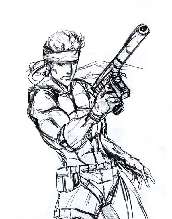 Solid Snake Yoji Shinkawa Style