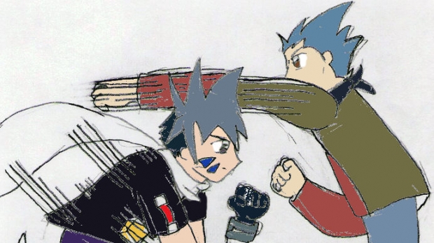 Kai And Haru Fighting by Sakairi-chan