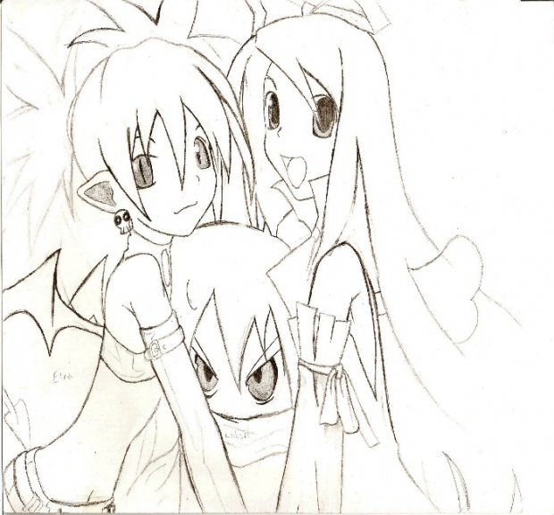 Laharl,Etna and Floone