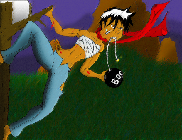 Ninja Girl Mai (with crappy background)