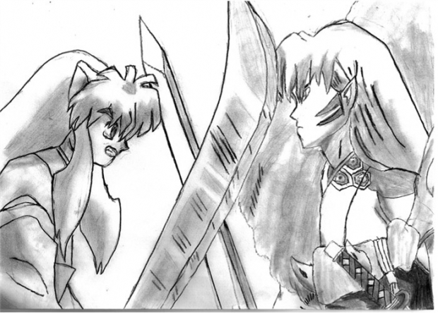 Inuyasha And Sesshomaru Fighting