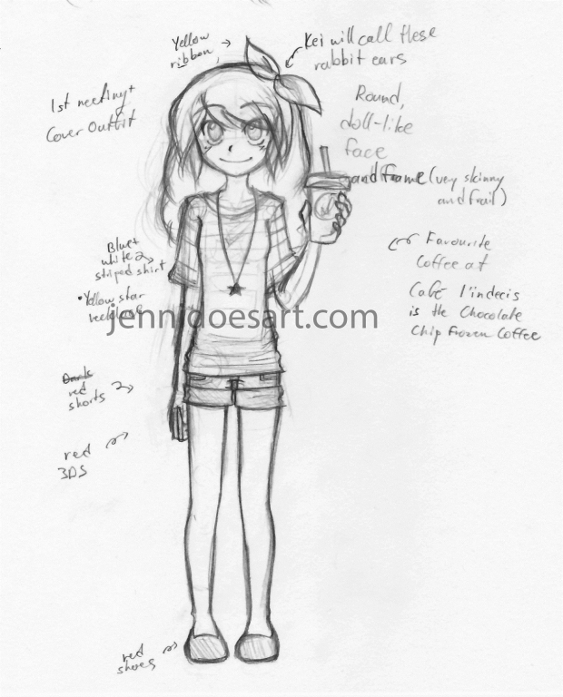 Quinn Character Sketch: LoveNote