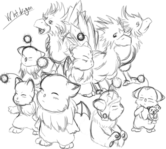 Moogles And Chocobos!
