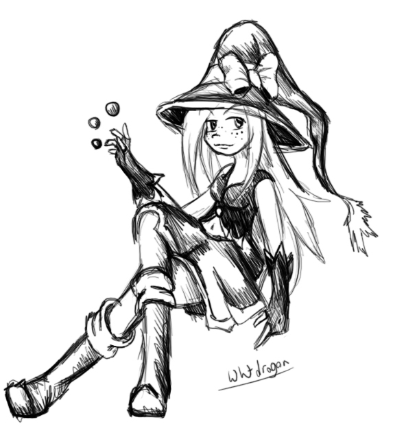 playful witch