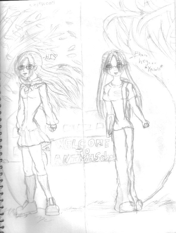 Anime And Real High School